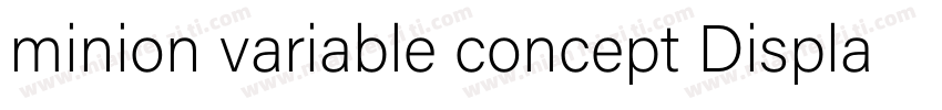 minion variable concept Display It字体转换